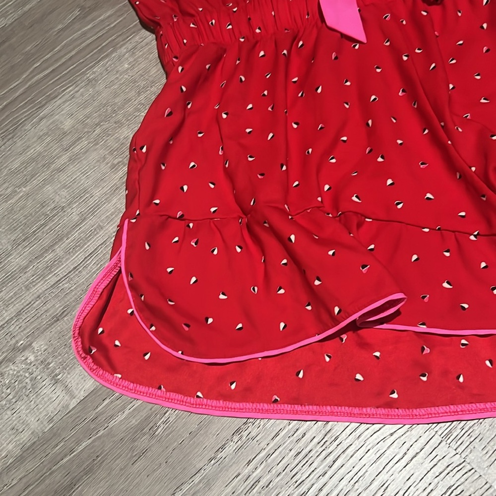 Victoria’s Secret Ruffle Heart Print Romper - Picture 8 of 12